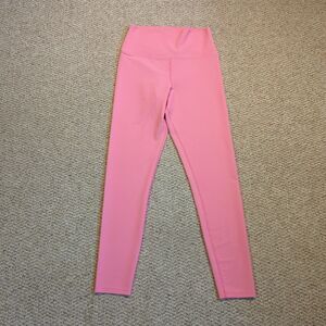 LoveShackFancy Beach Riot Ayla Ribbed High Waist Leggings Large Pink Carnation